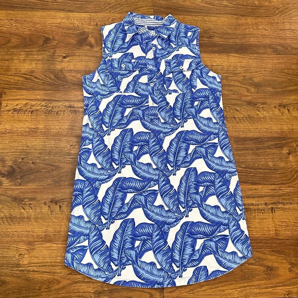 NWT Vineyard Vines banana leaf shirtdress - Picture 2 of 7